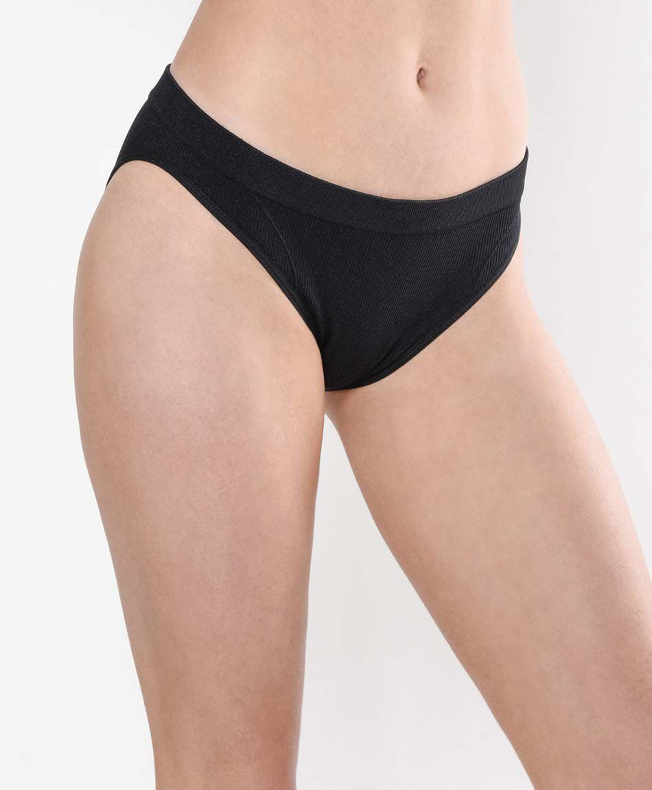 Bombacha bikini mujer seamless acanalado