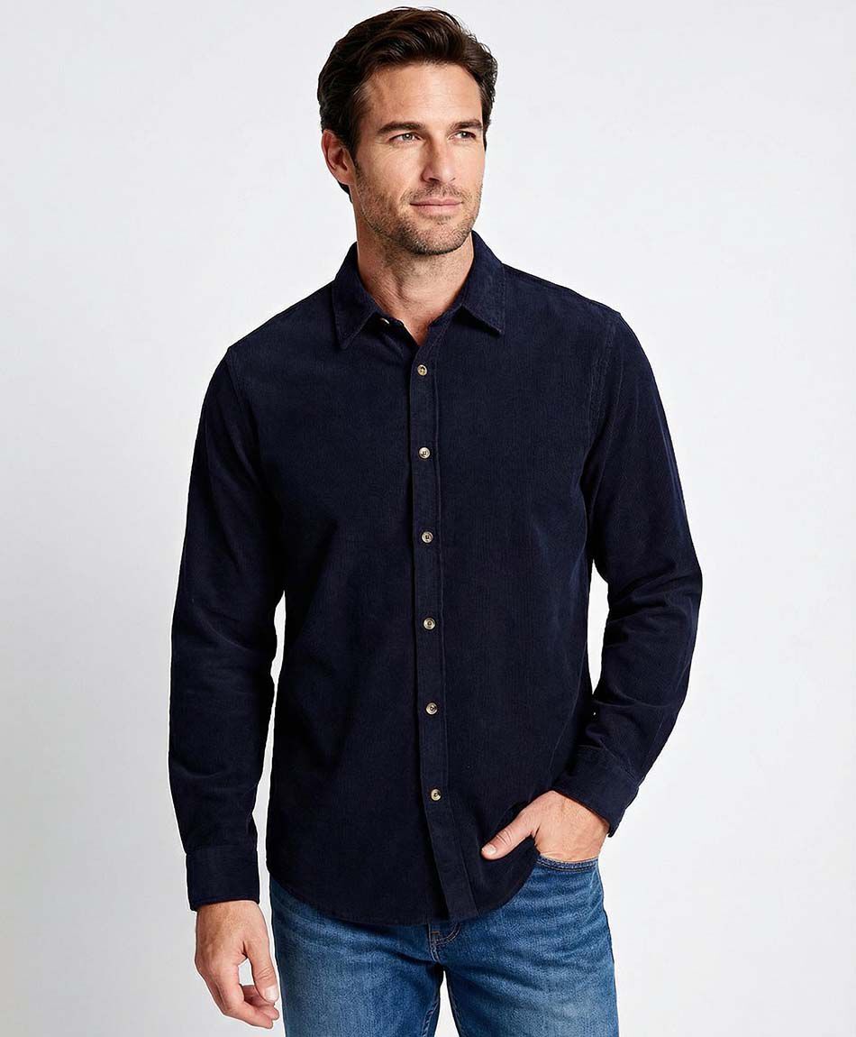 Camisa hombre cl&aacute;sica corderoy