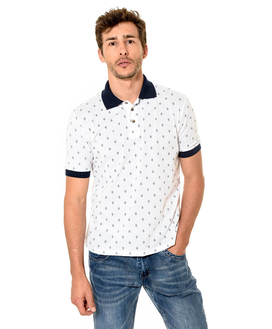 Polera pique print