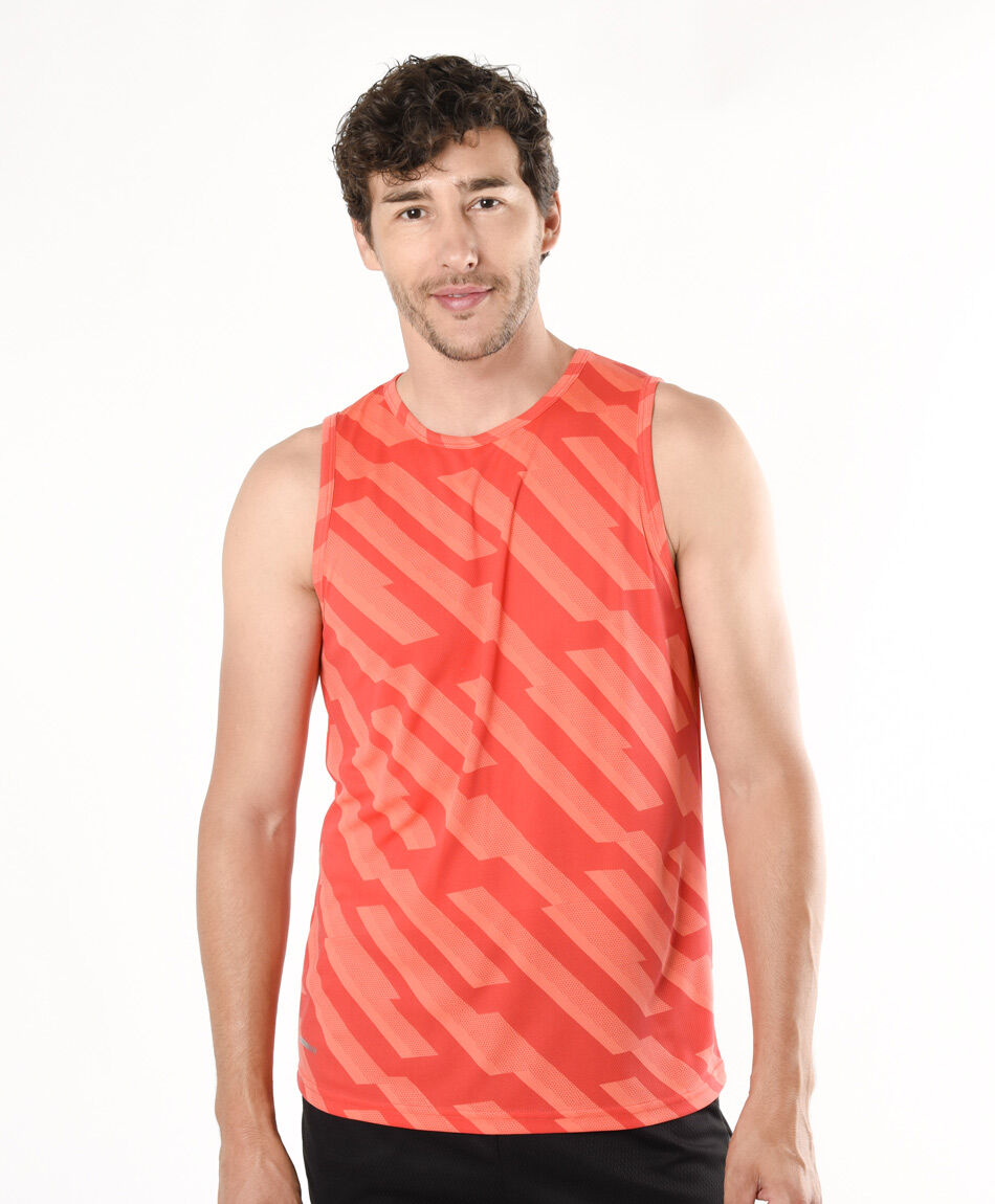 Polera deportiva hombre bloques sin mangas