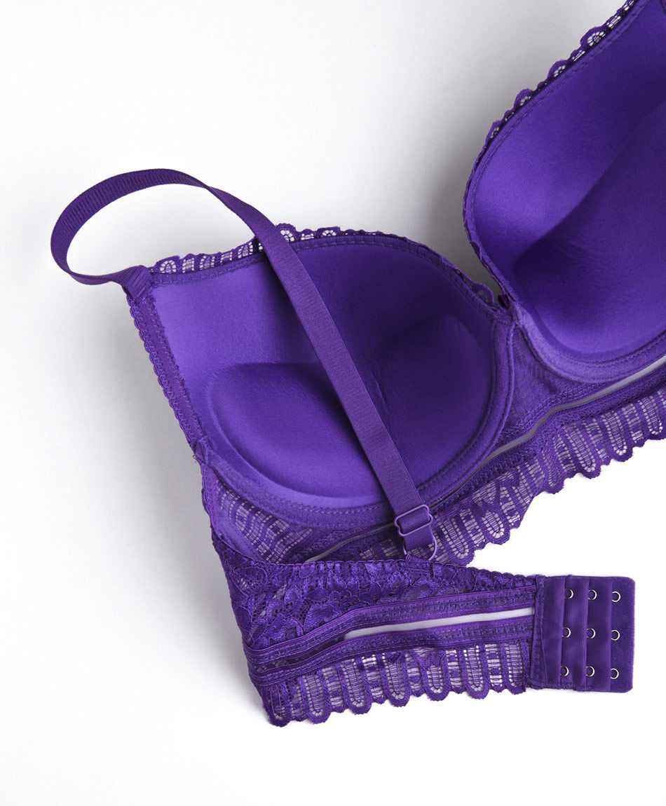 Corpi&ntilde;o mujer push up encajes l&iacute;neas