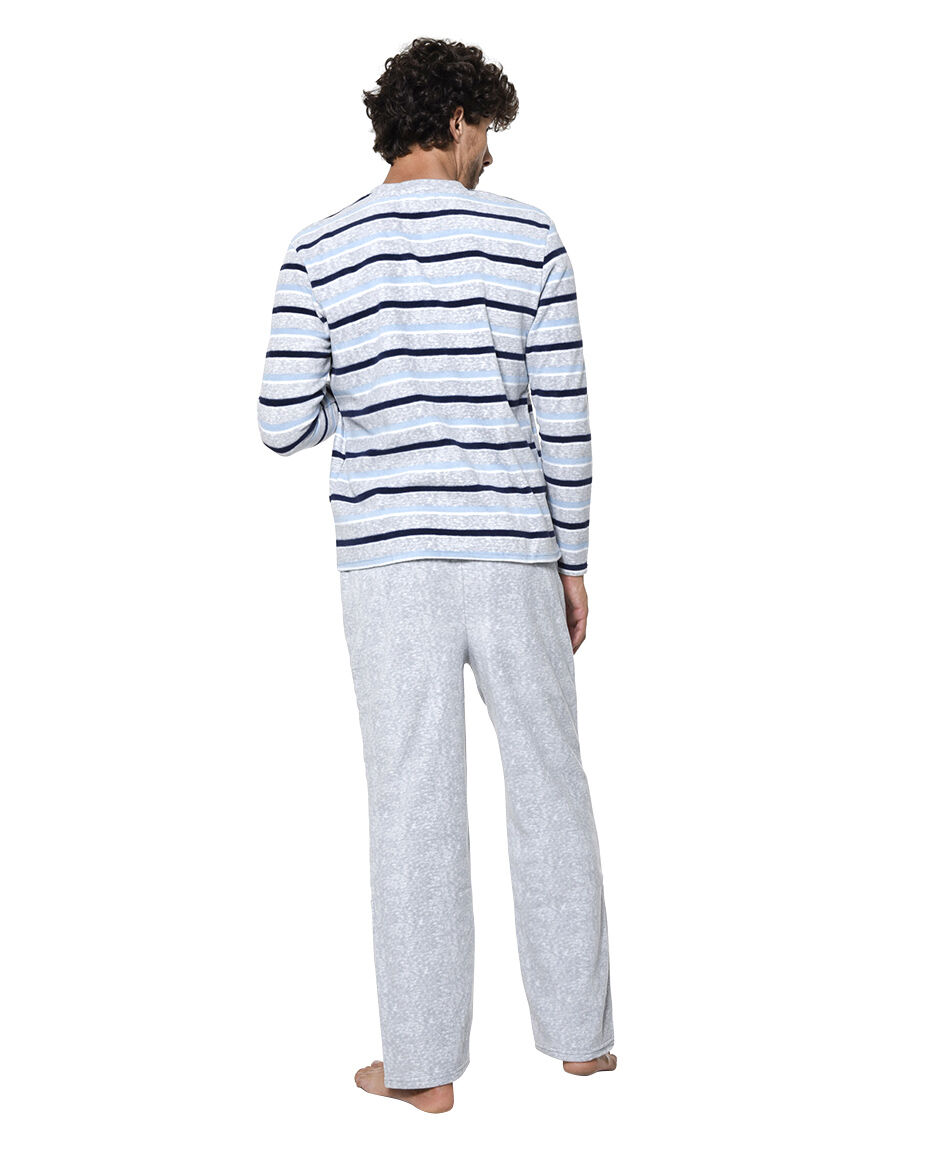 Pijama polar cuello redondo