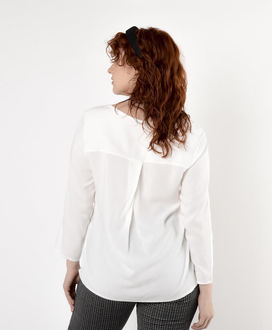 Camisa mujer cuello en v