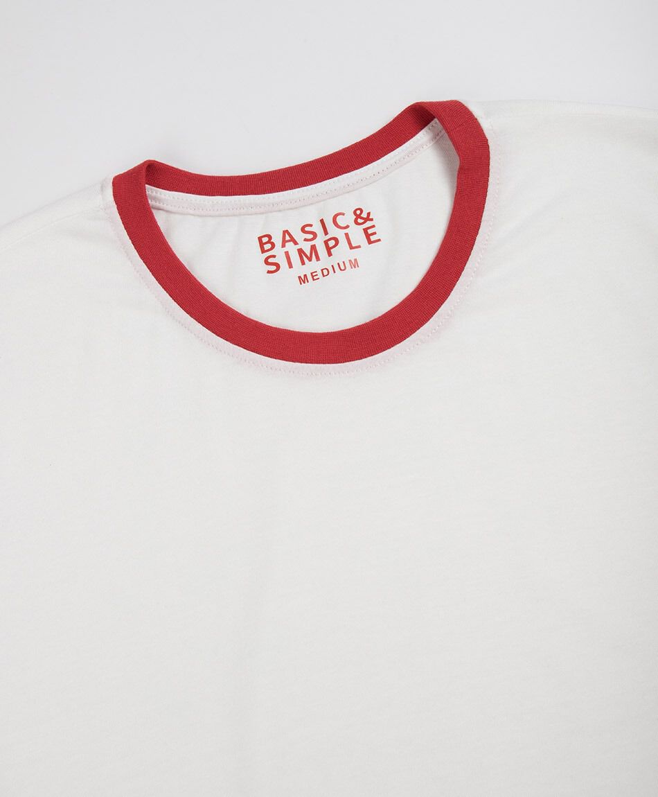 Remera hombre lineas mangas