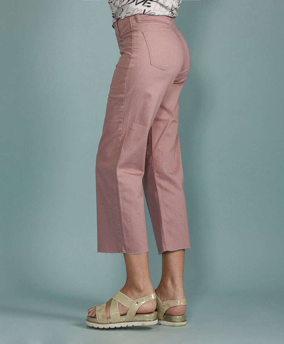 Jeans corte rosado