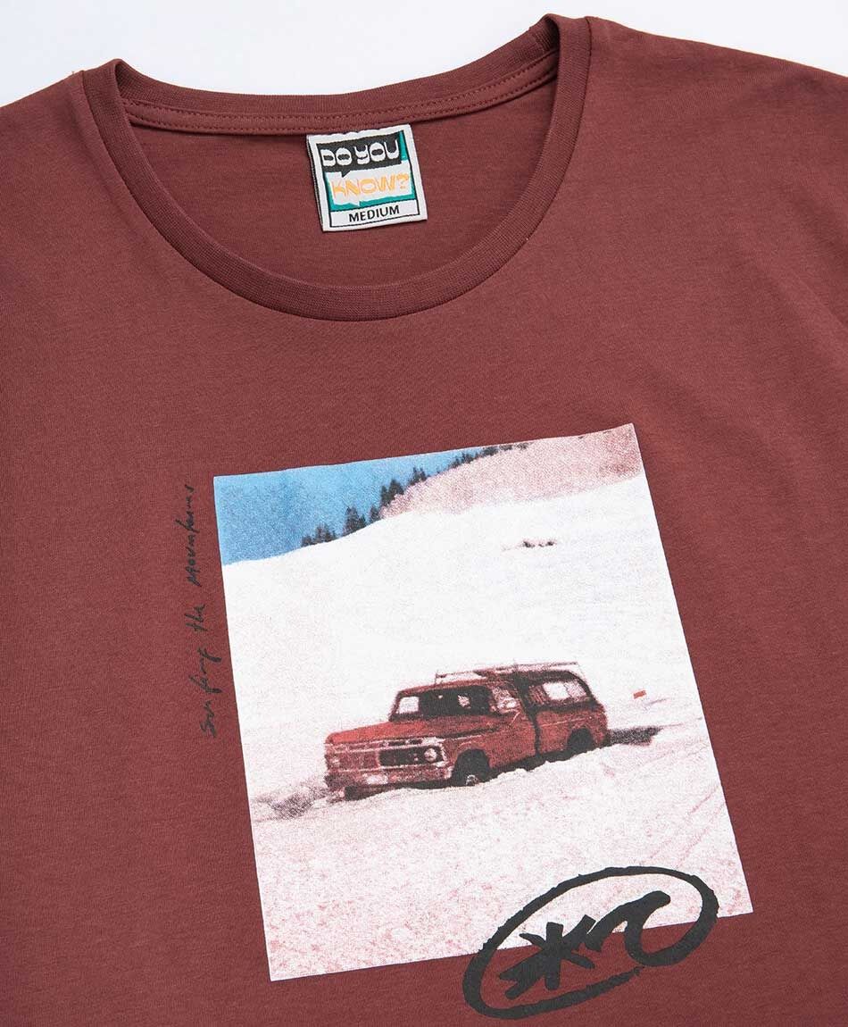 Remera hombre estampado auto