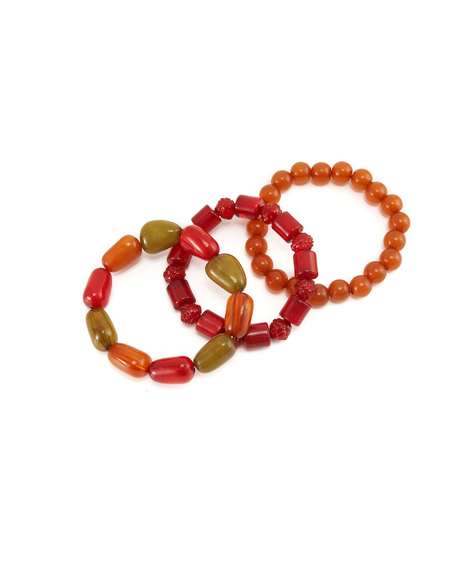 Set pulseras mujer piedras