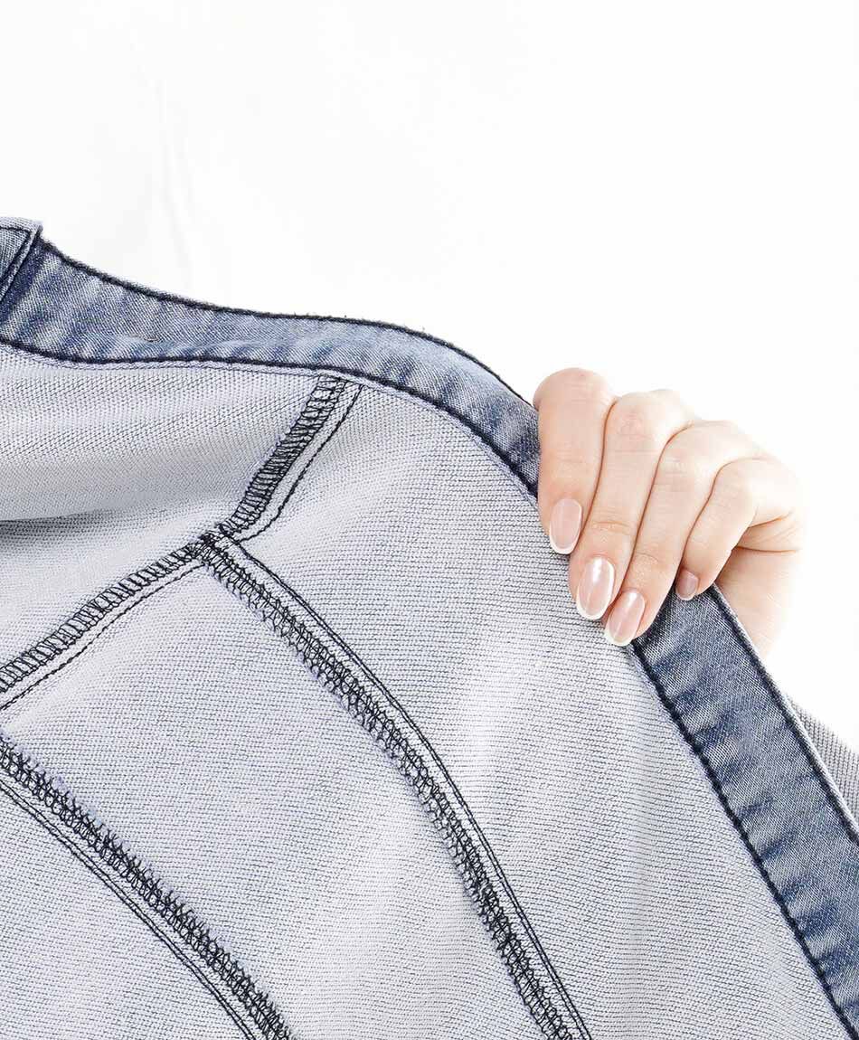 Campera mujer denim b&aacute;sica