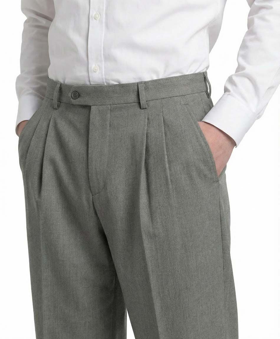 Pantal&oacute;n escolar pinza gris