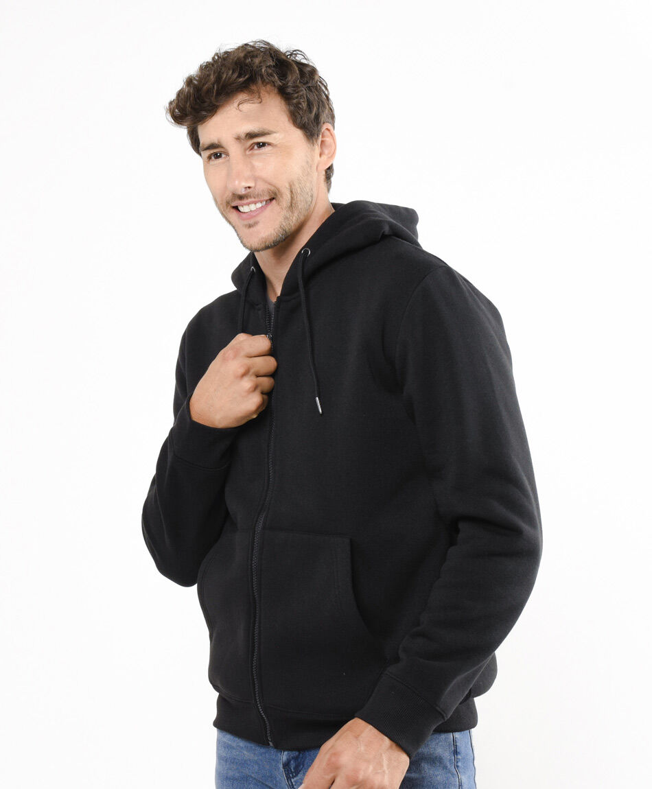 Buzo hombre cierre entero bolsillos