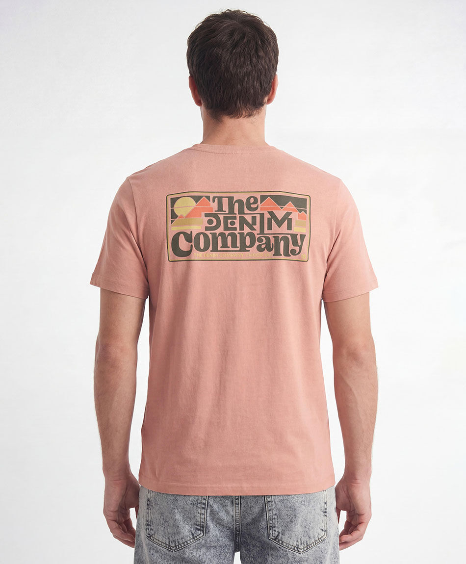 Remera hombre doble estampado denim company