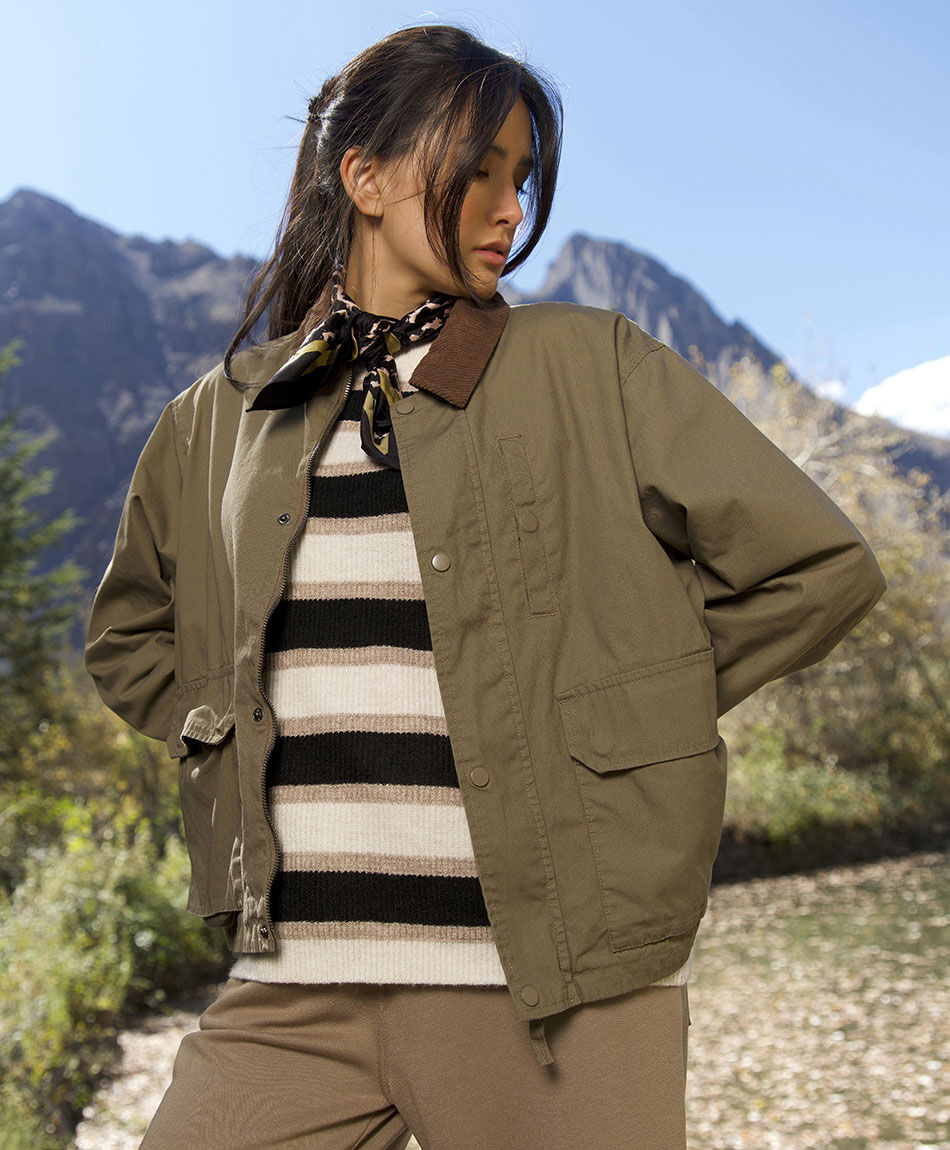 Chaqueta mujer cuello corderoy