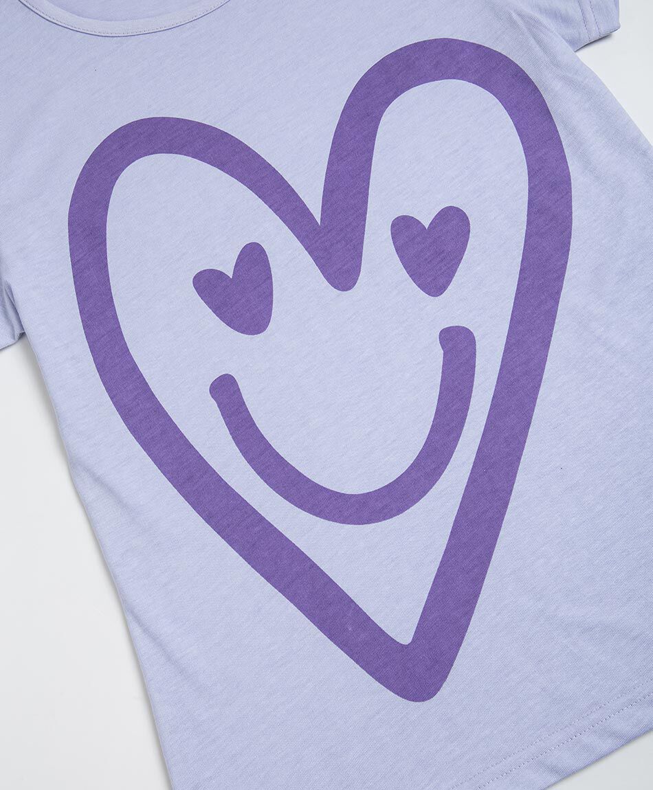 Remera ni&ntilde;a coraz&oacute;n