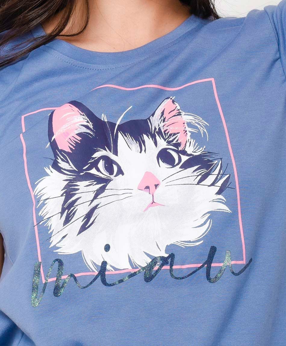 Pijama mujer capri gatito