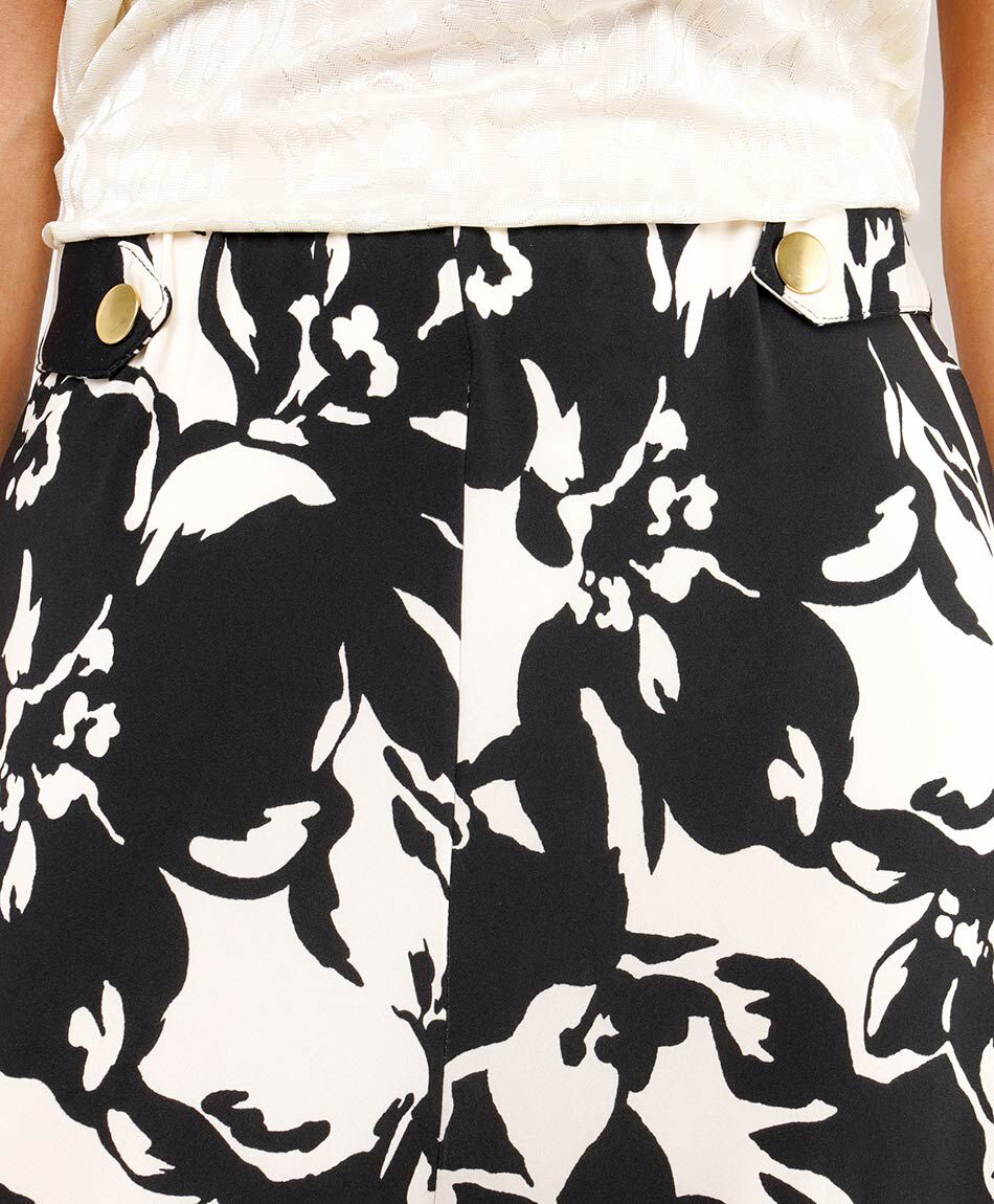 Pantal&oacute;n mujer broches print