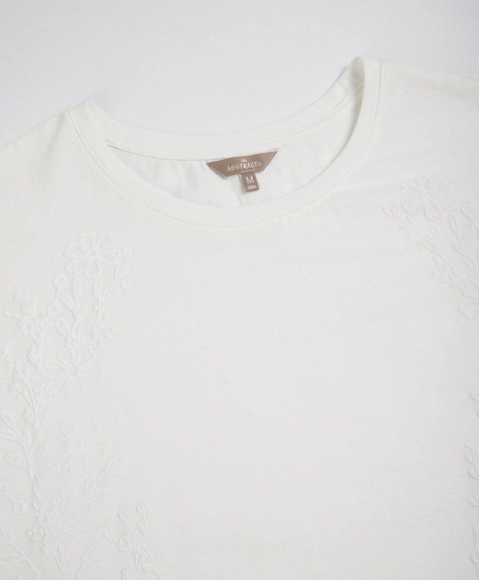 Remera mujer top bordado