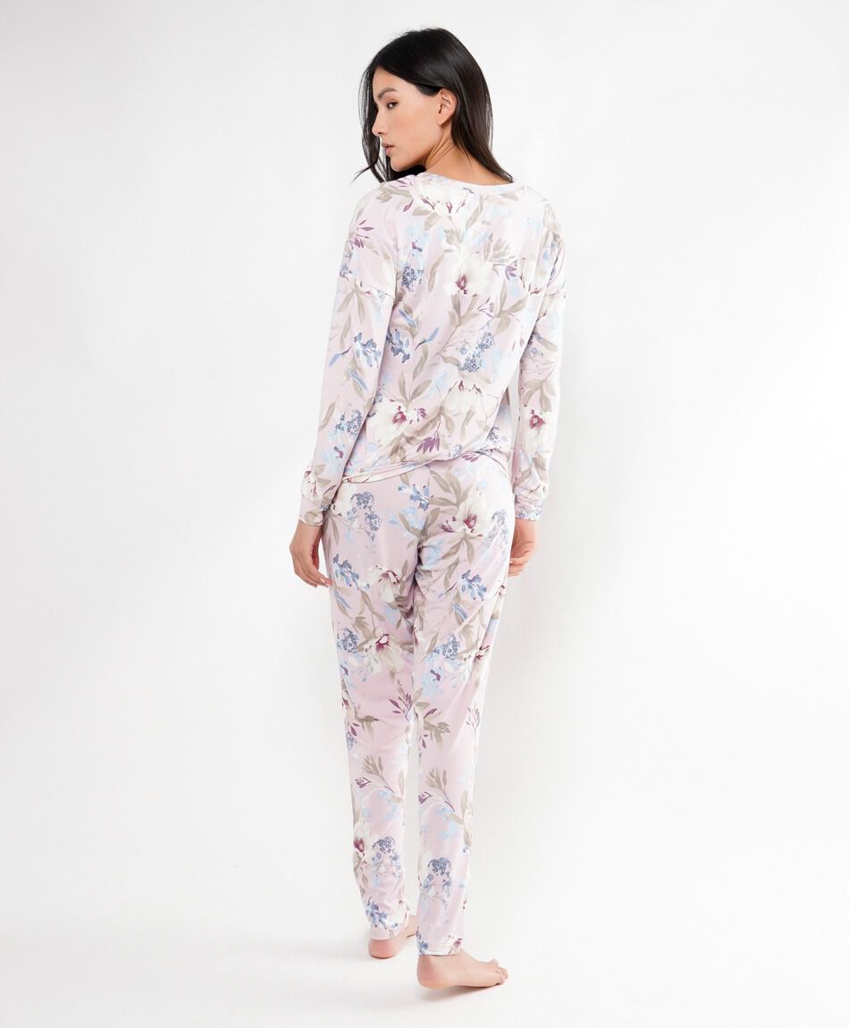Pijama mujer flores y ramas