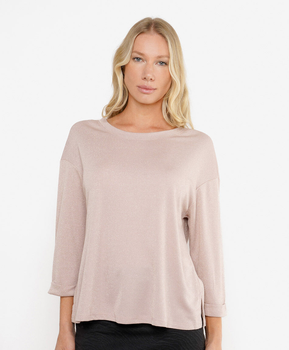 Remera mujer brillos