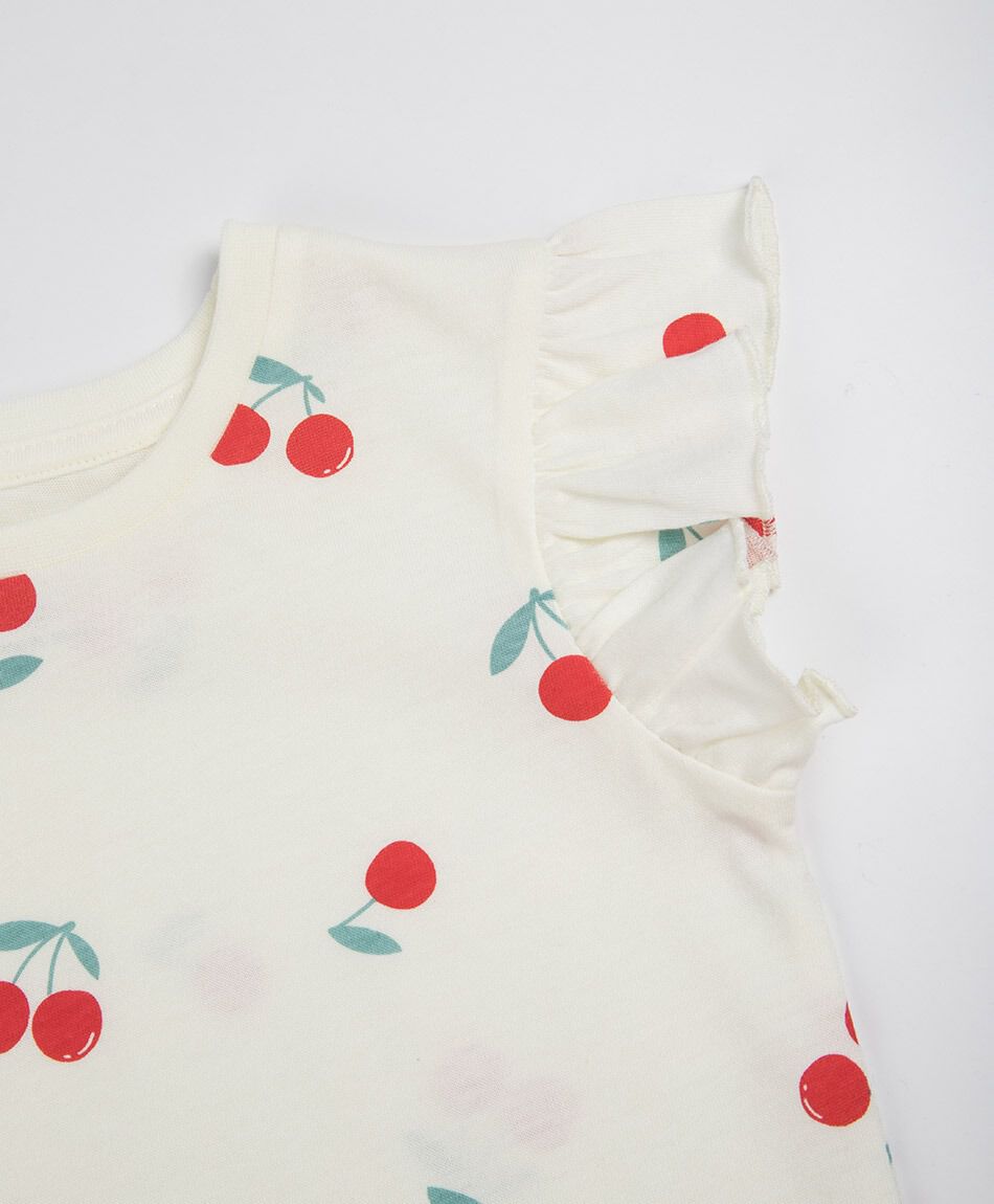 Remera beb&eacute; vuelos cerezas