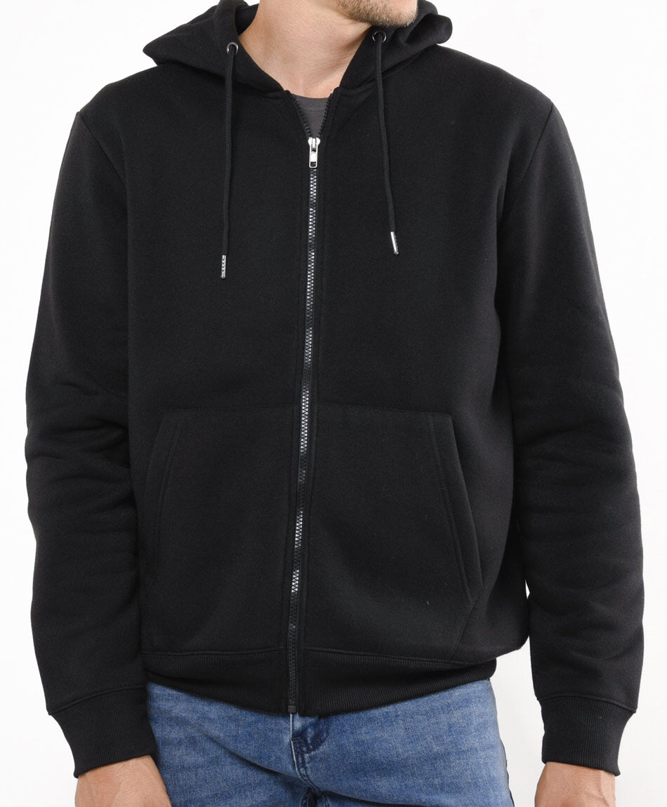 Buzo hombre cierre entero bolsillos