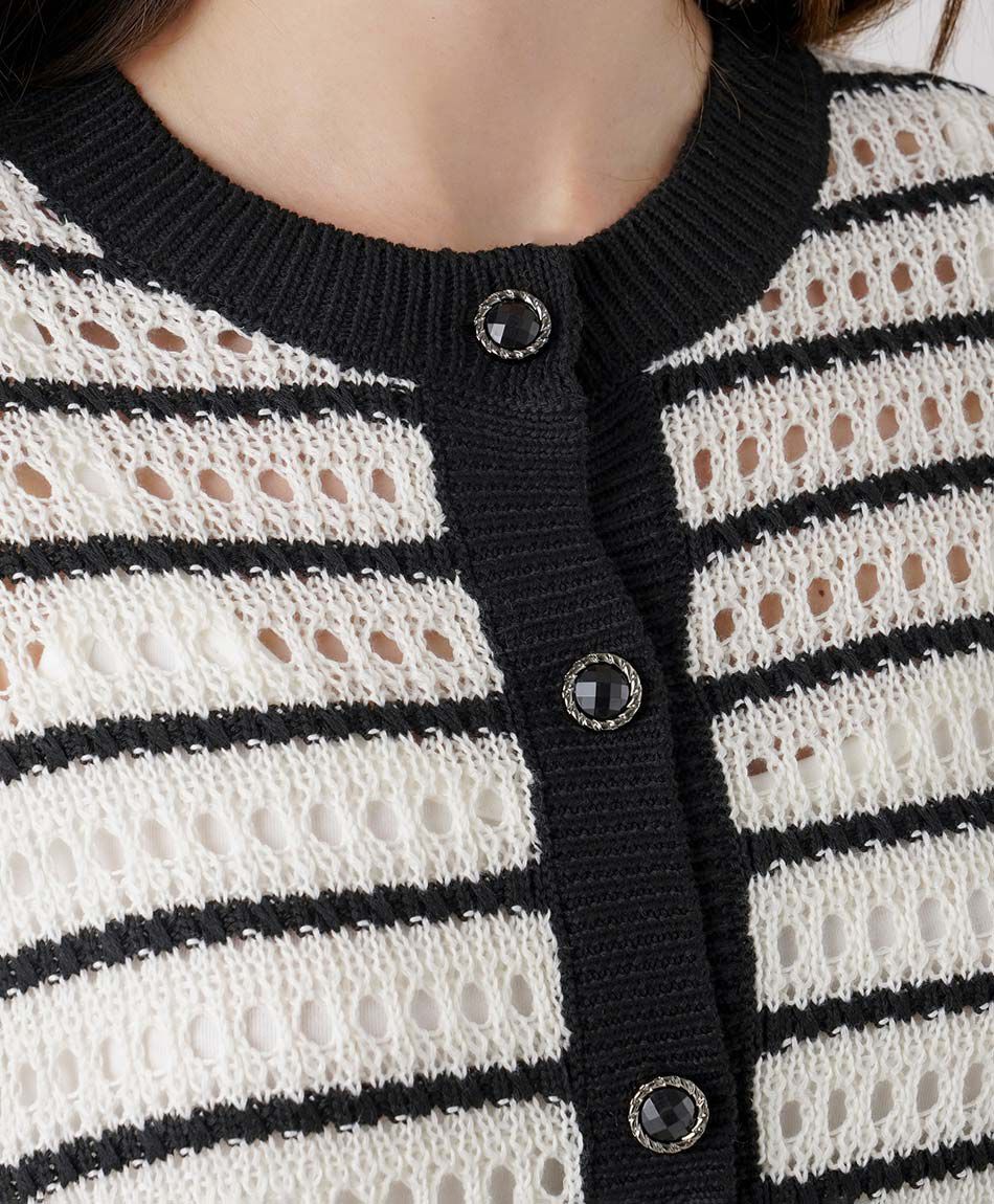 Cardigan mujer calado jacquard