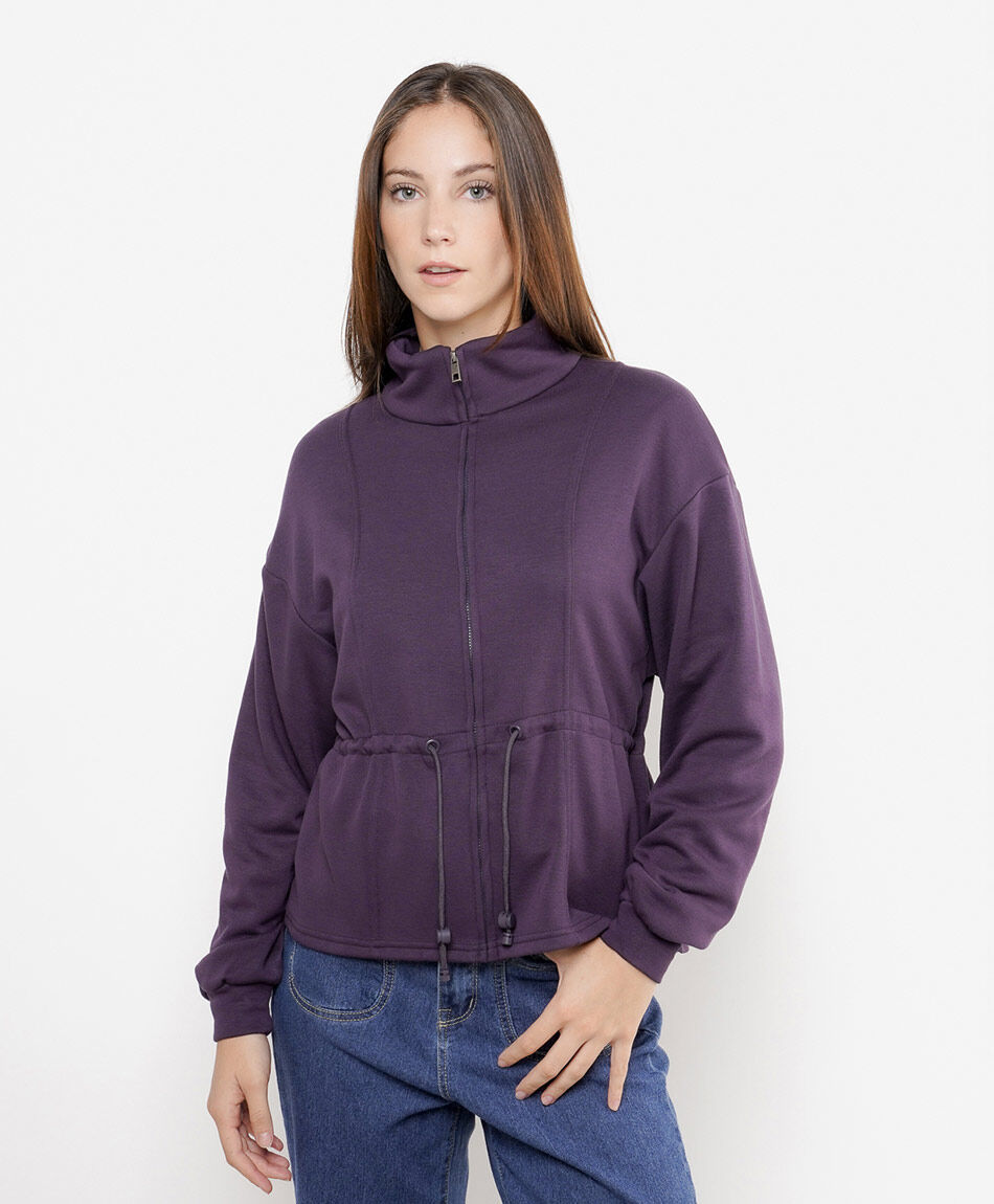 Campera mujer lazo cintura