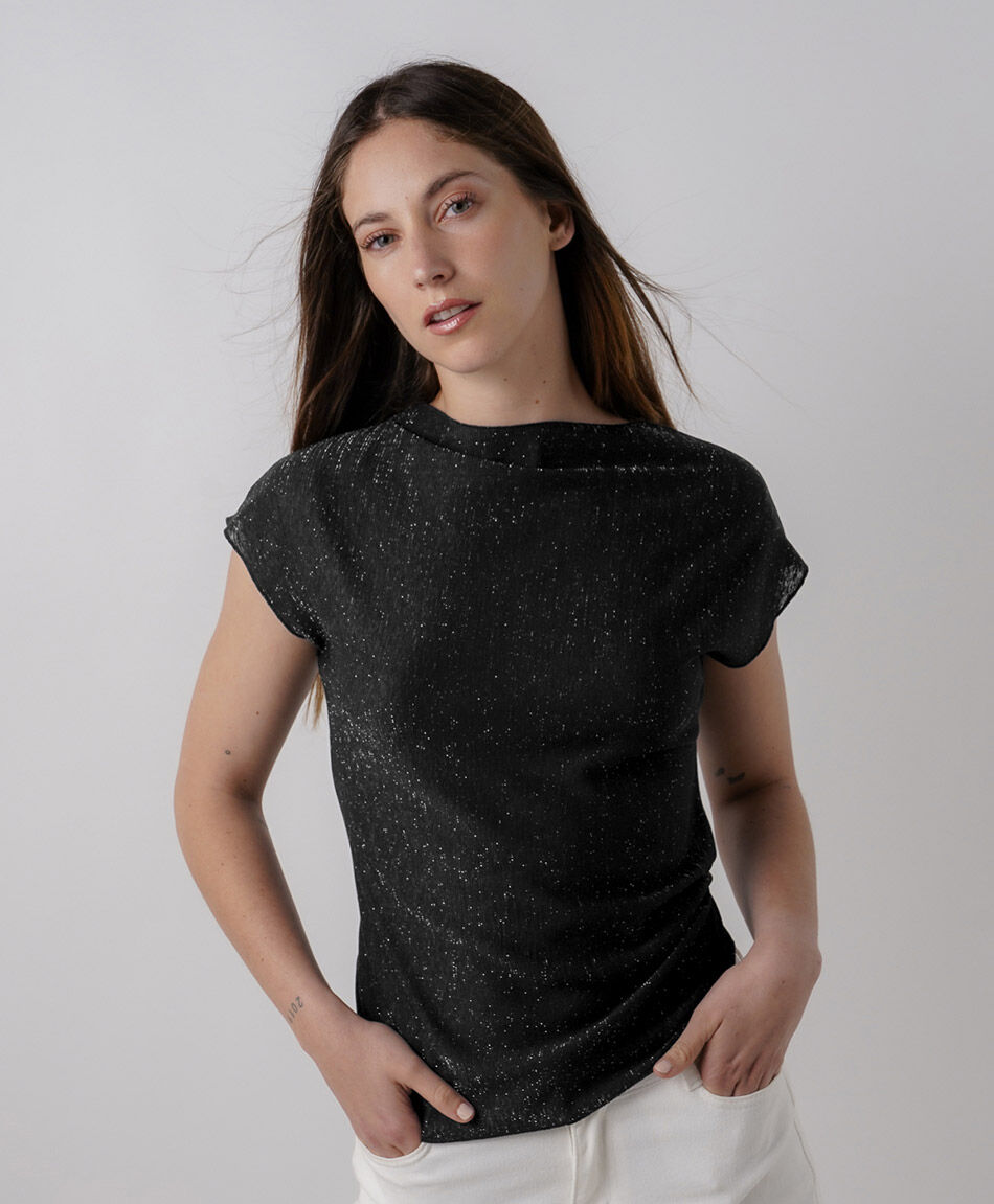Remera mujer brillante
