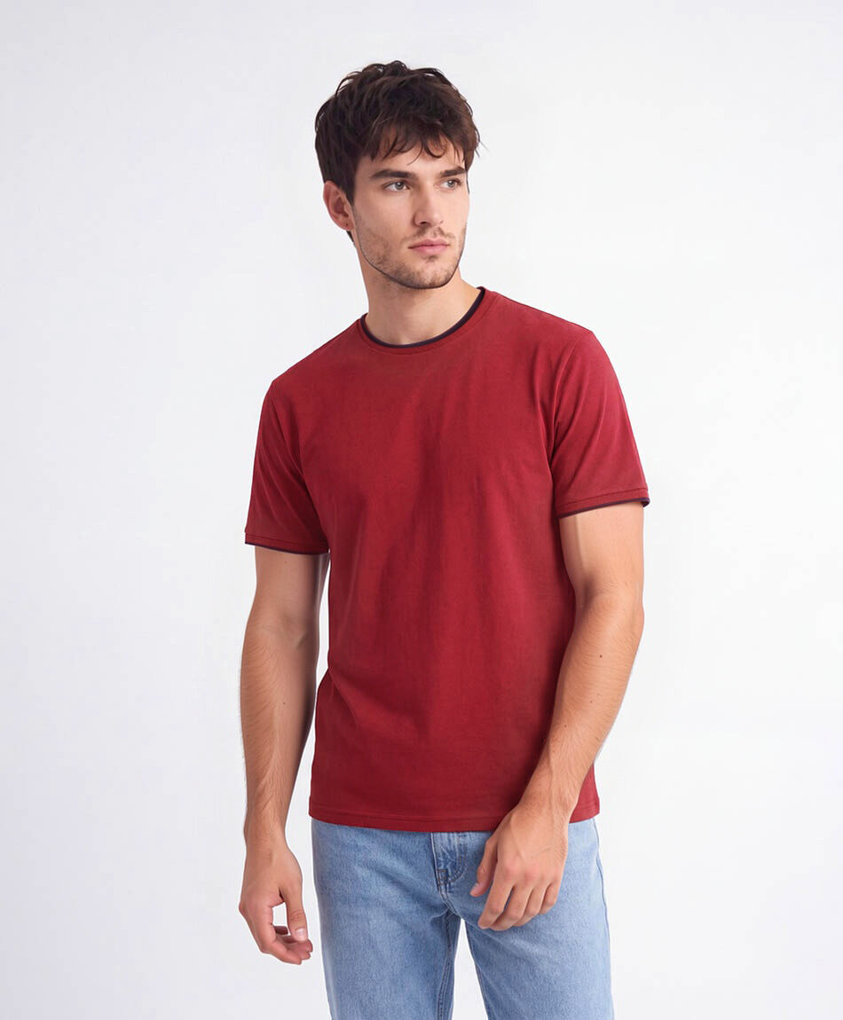 Remera hombre contraste