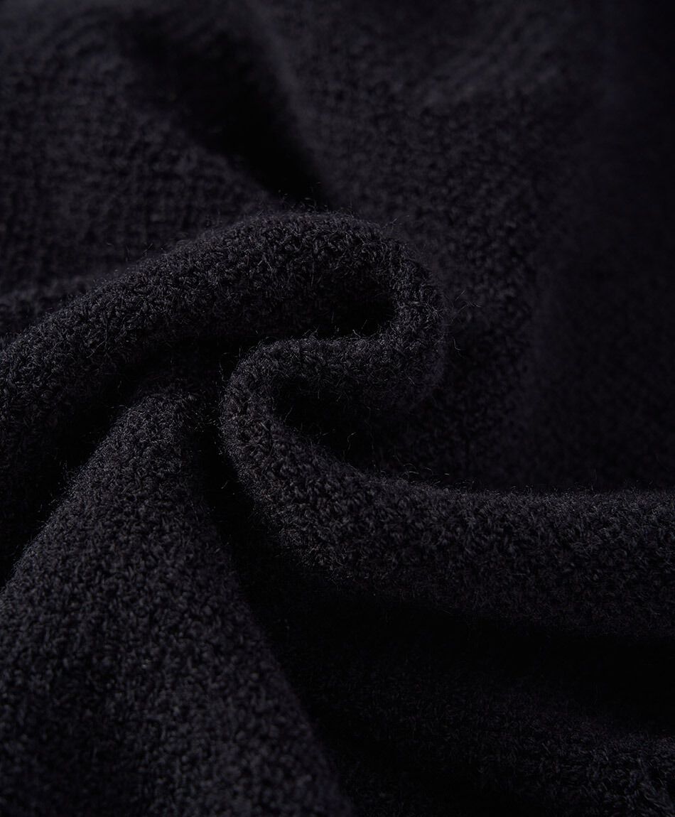 Poncho mujer b&aacute;sico negro