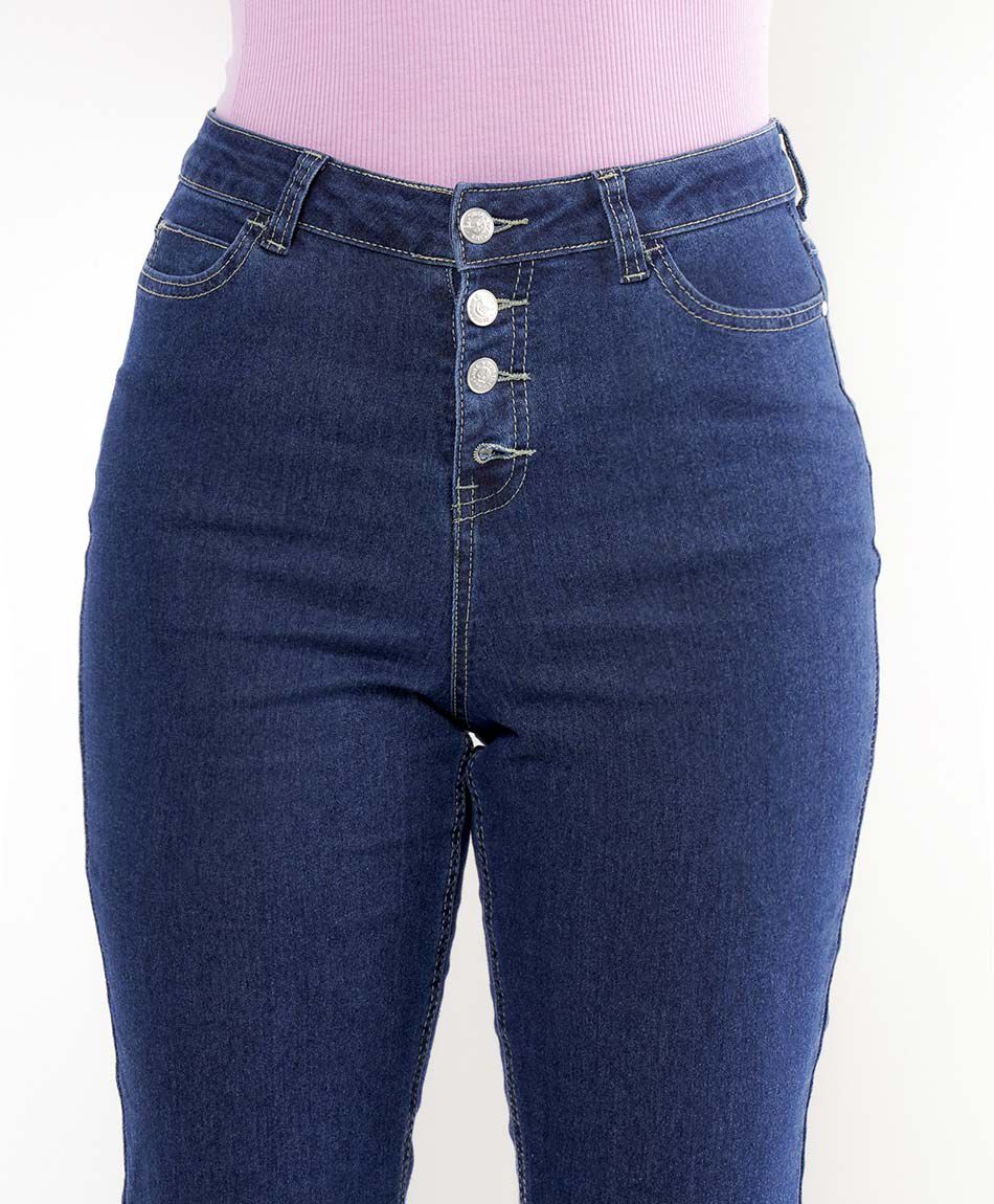 Jeans mujer mariposa bordada skinny fit
