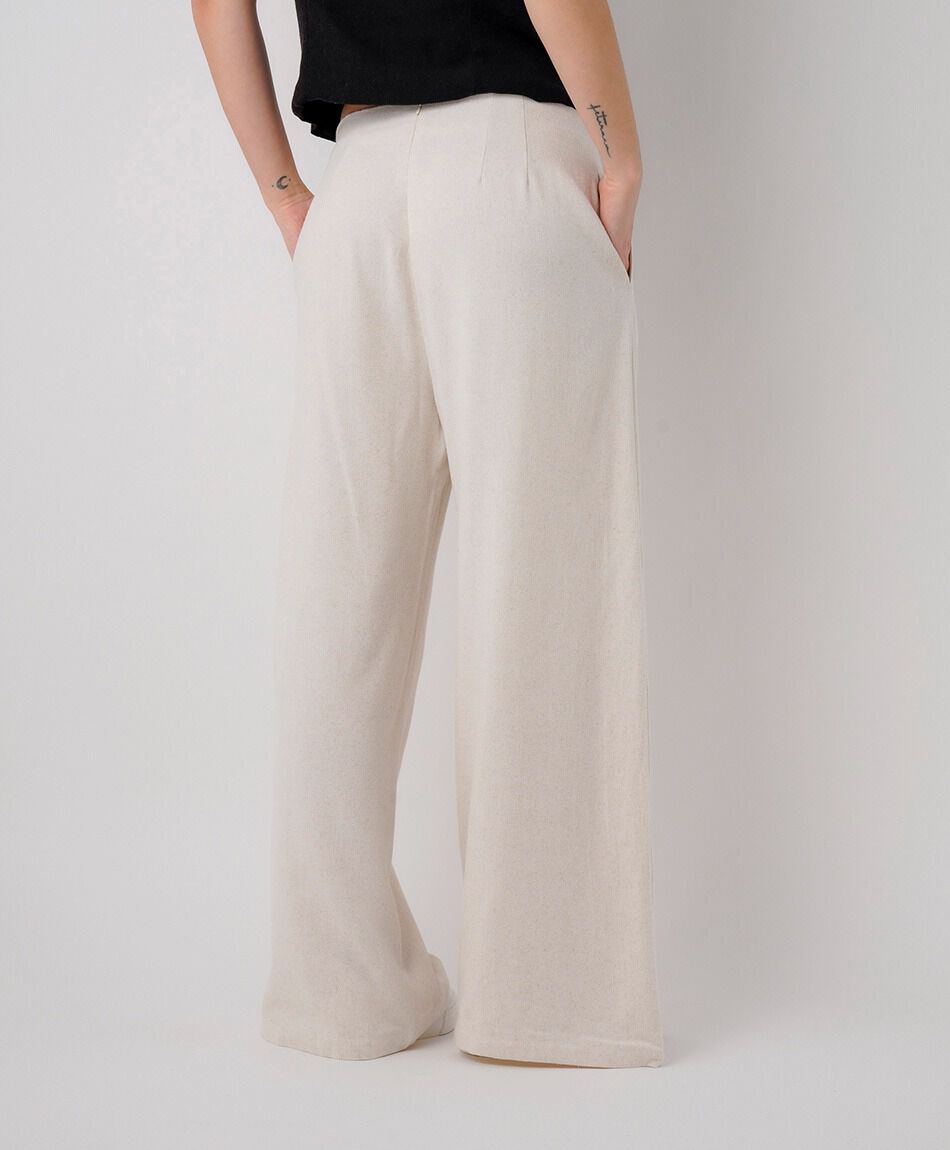 Pantal&oacute;n mujer lino lazo