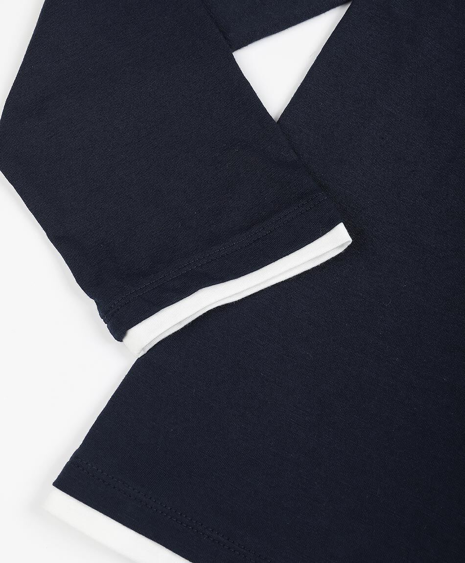 Remera hombre cuello 3 botones