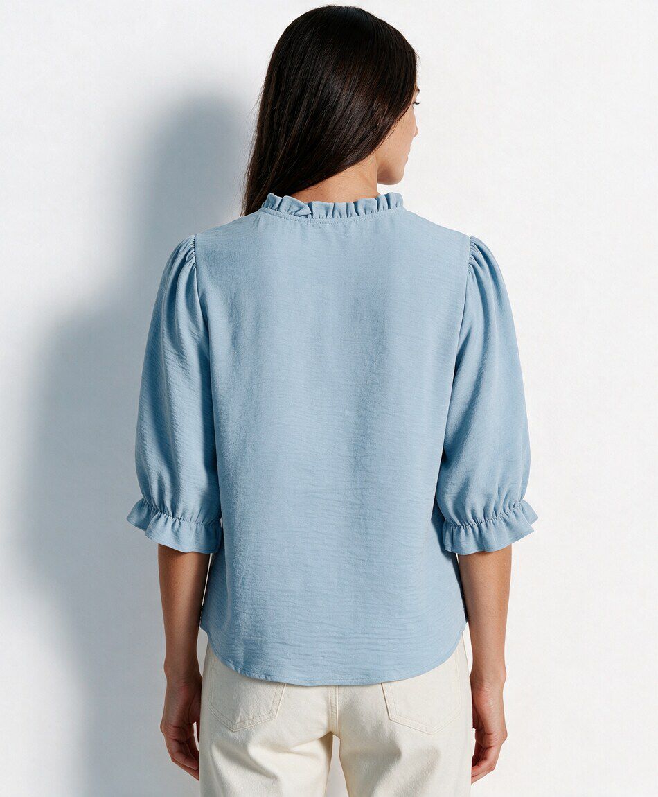 Blusa mujer cuello vuelitos