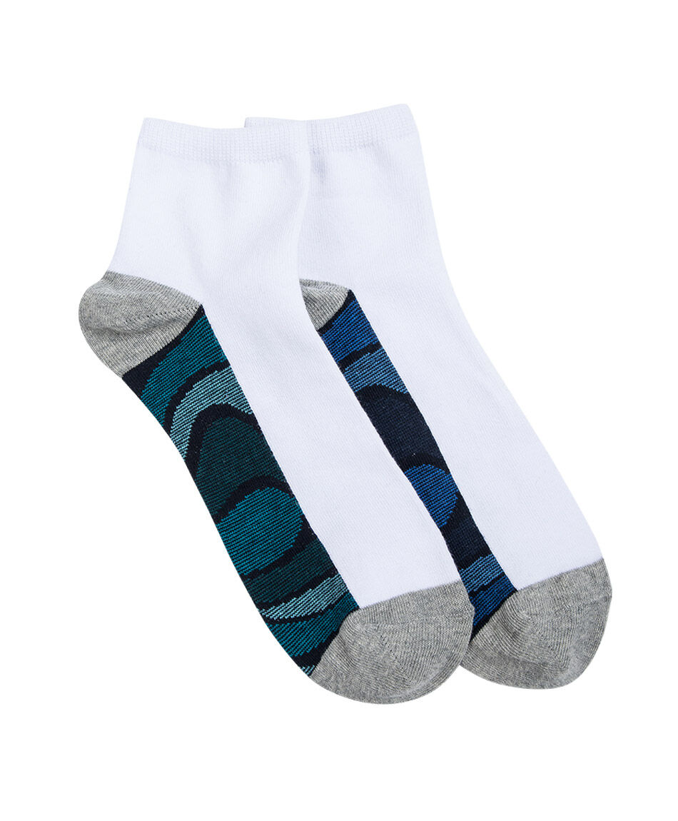 Medias hombre white and blue