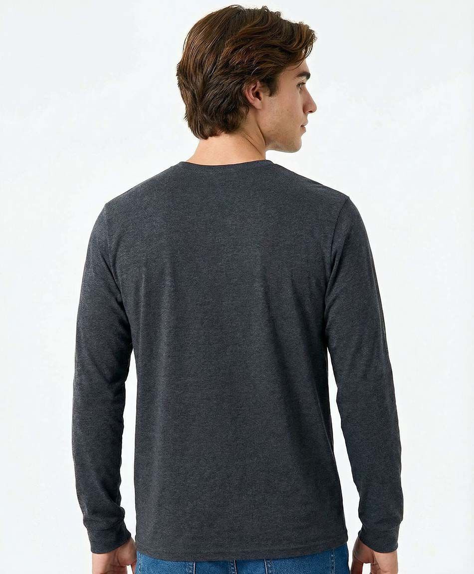 Remera hombre lisa manga larga