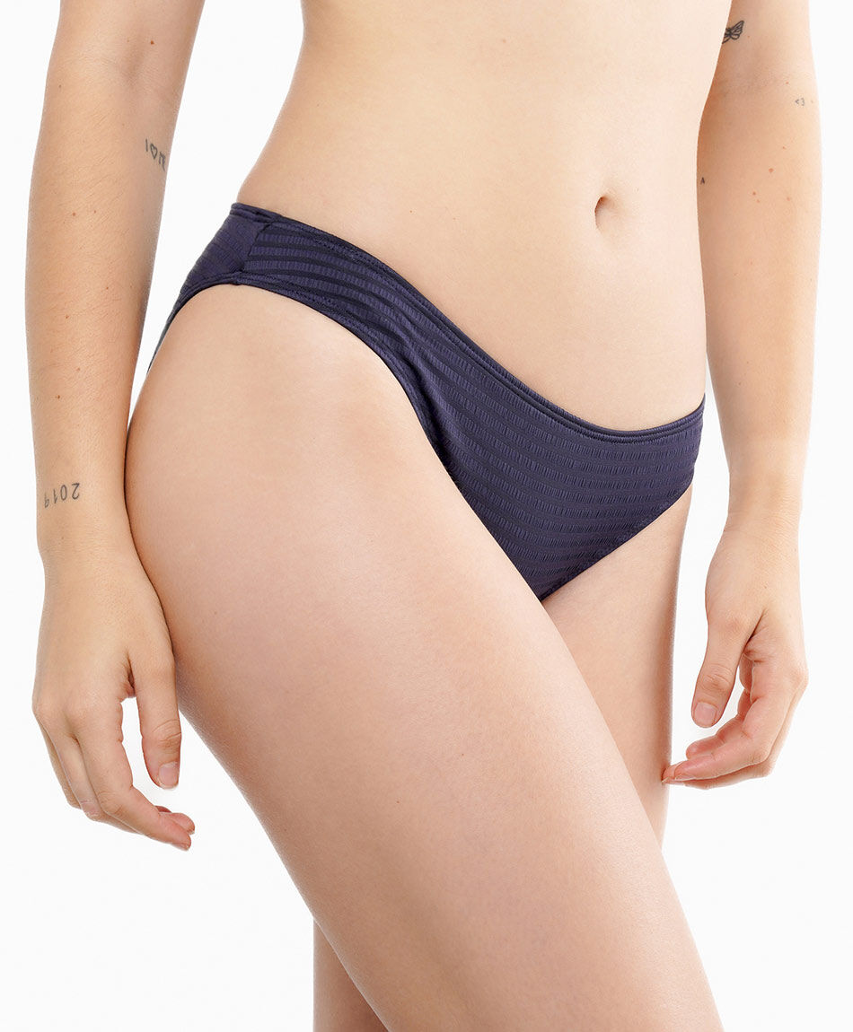 Bikini mujer l&iacute;neas azul