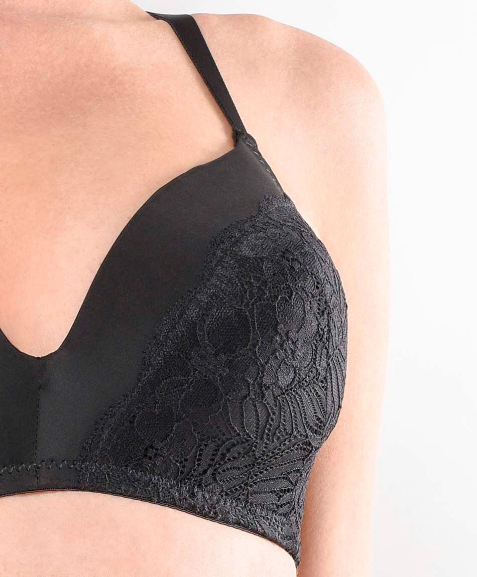 Corpi&ntilde;o mujer sustentable encaje mix