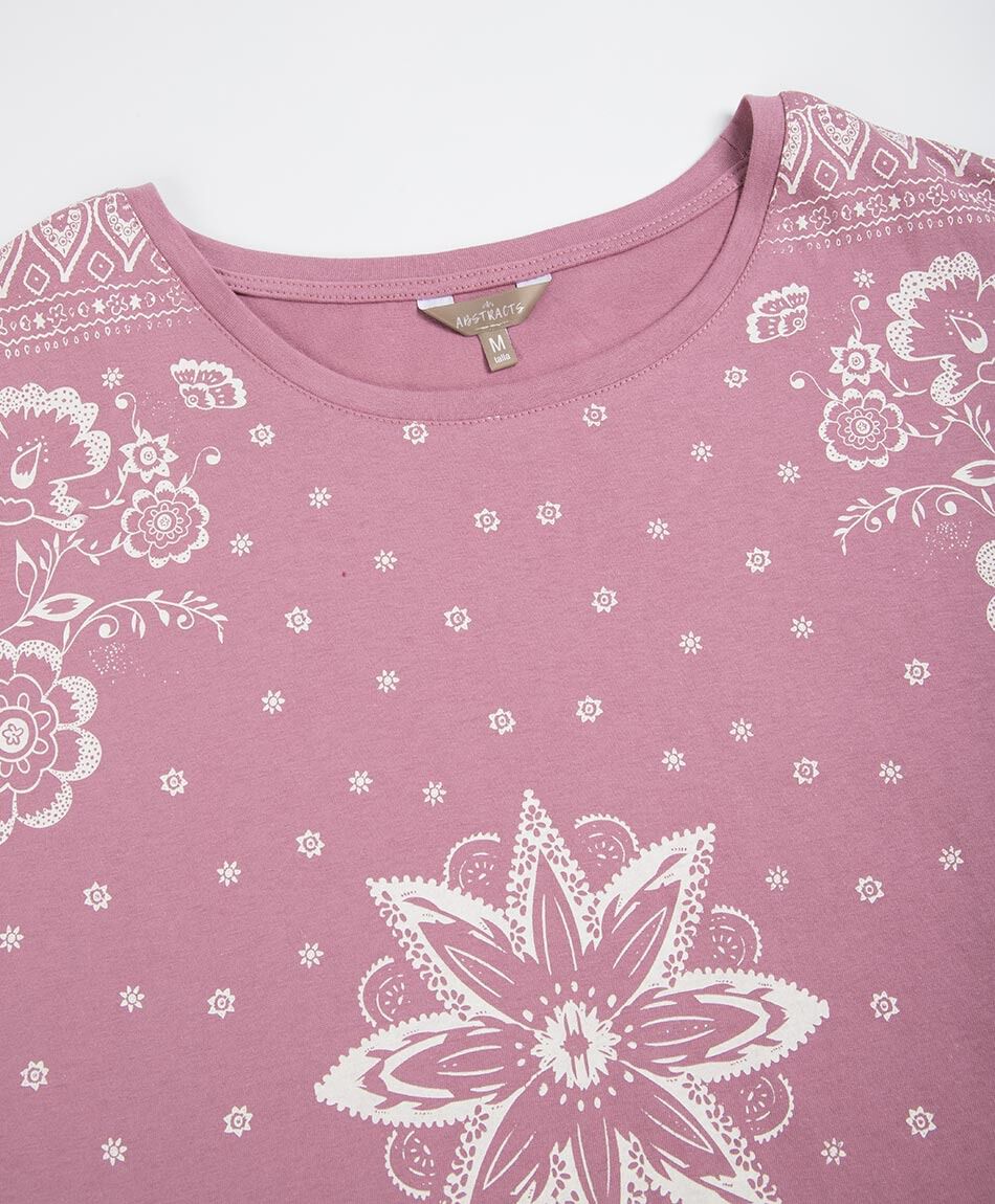 Remera mujer top floreado