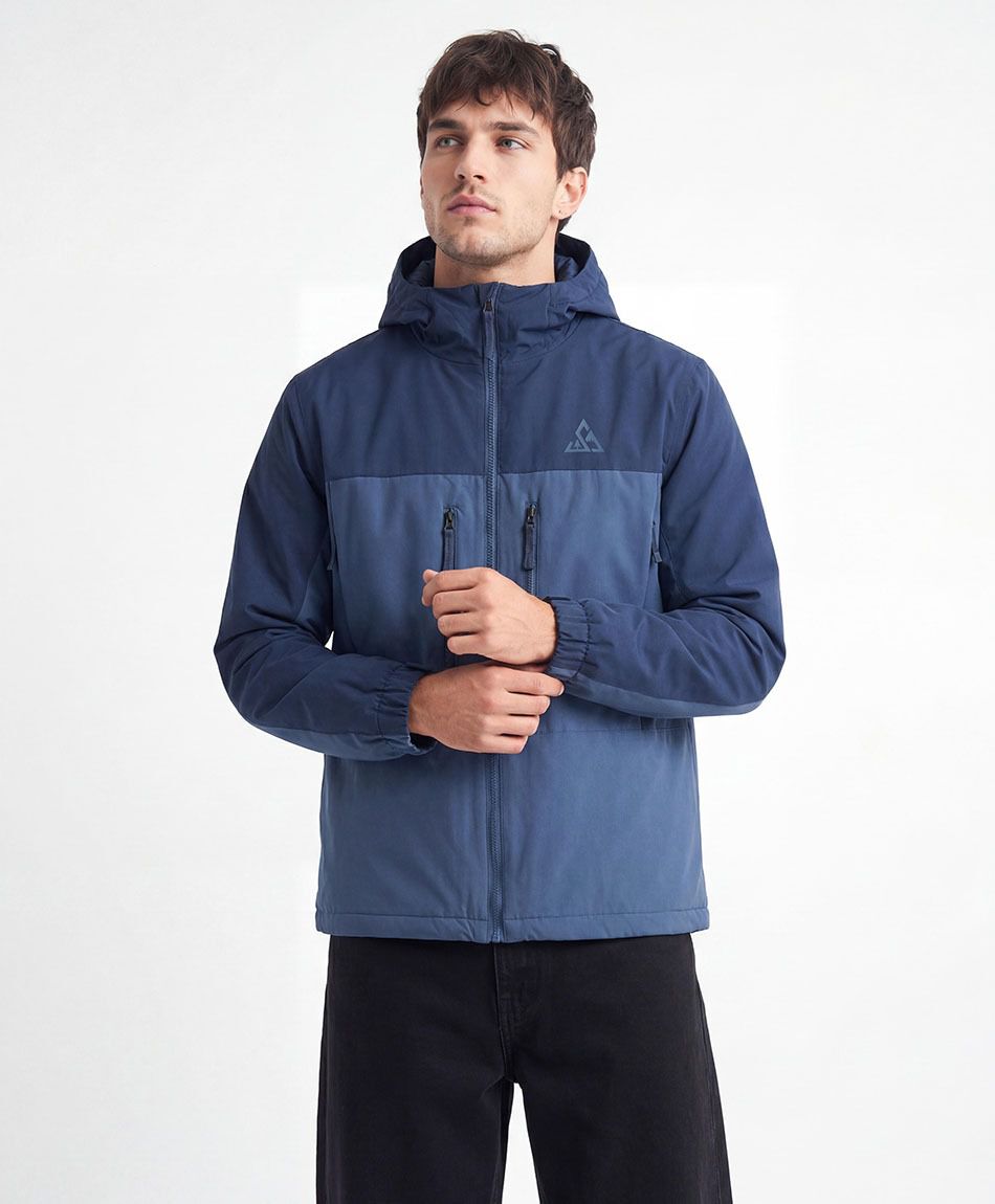 Campera hombre outdoor bolsillos