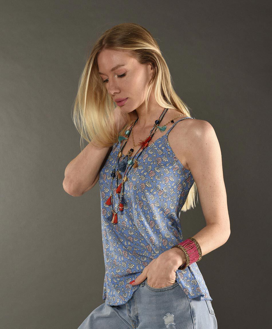 Top estampado bretel