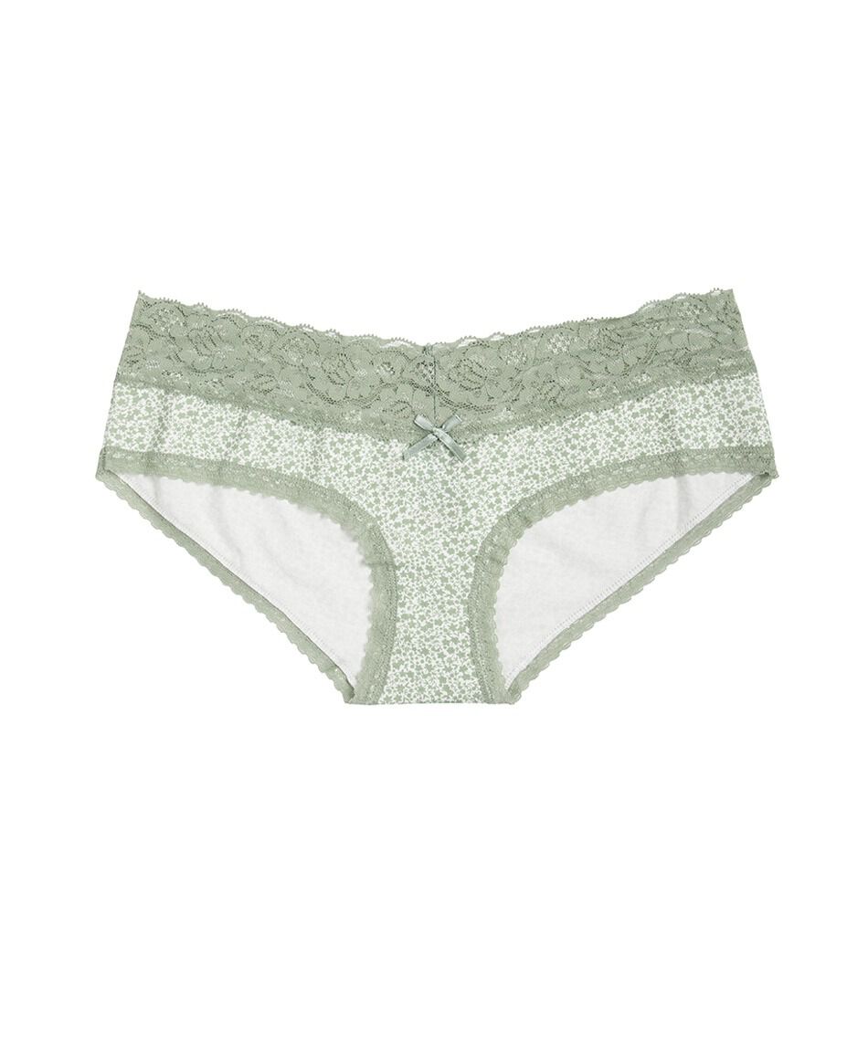 Pantaleta mujer algod&oacute;n encajes
