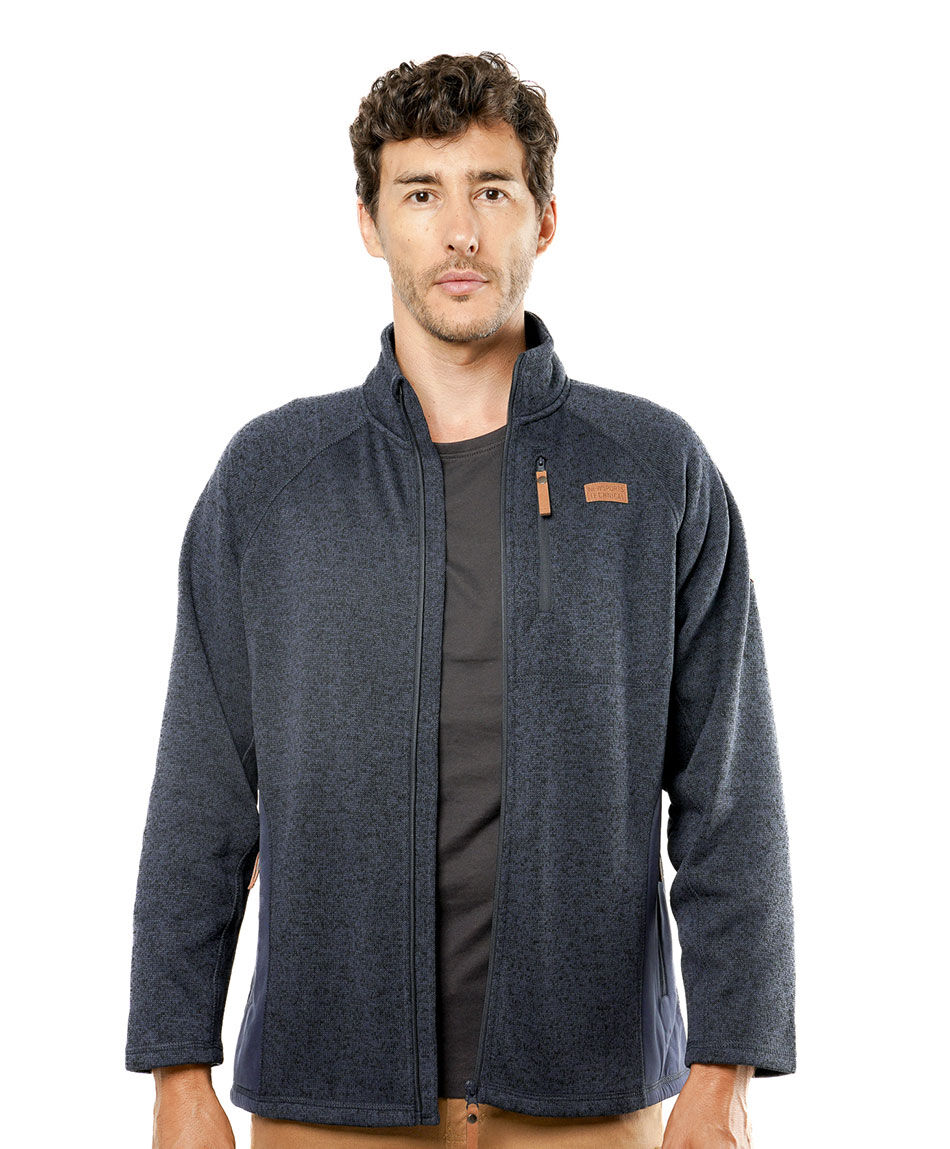 Campera deportiva hombre estilo tejida