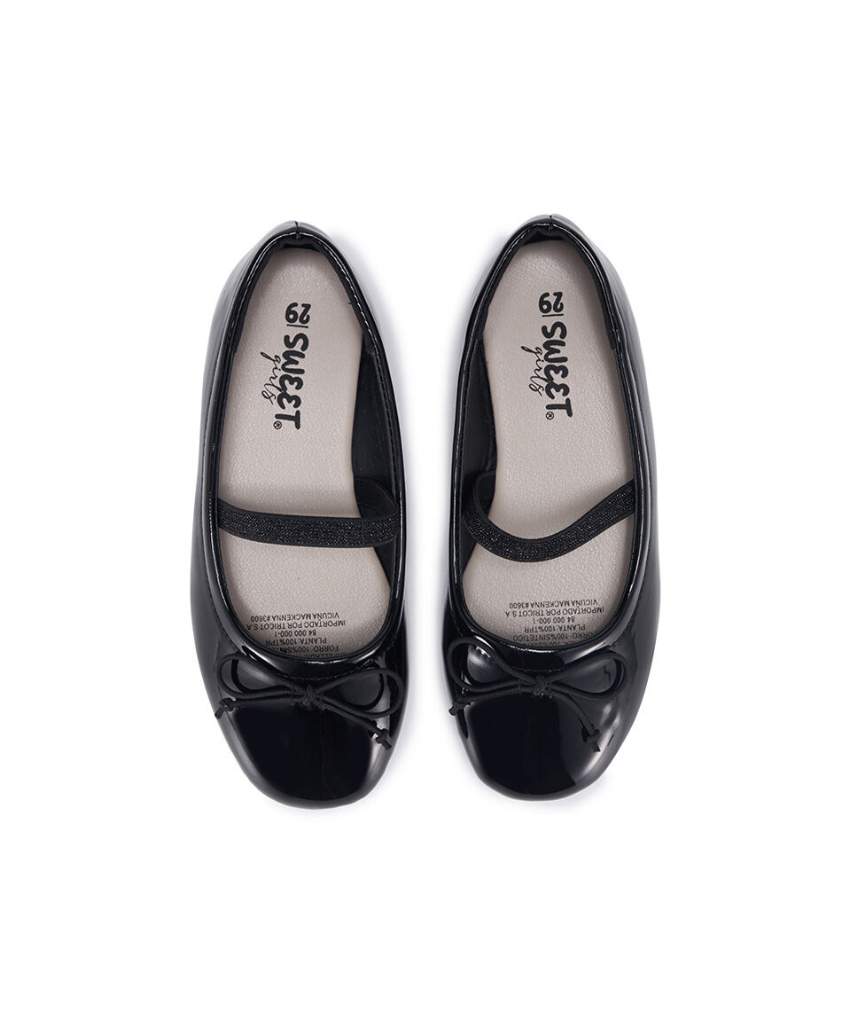 Ballerina infantil (26 a 31) charol negra