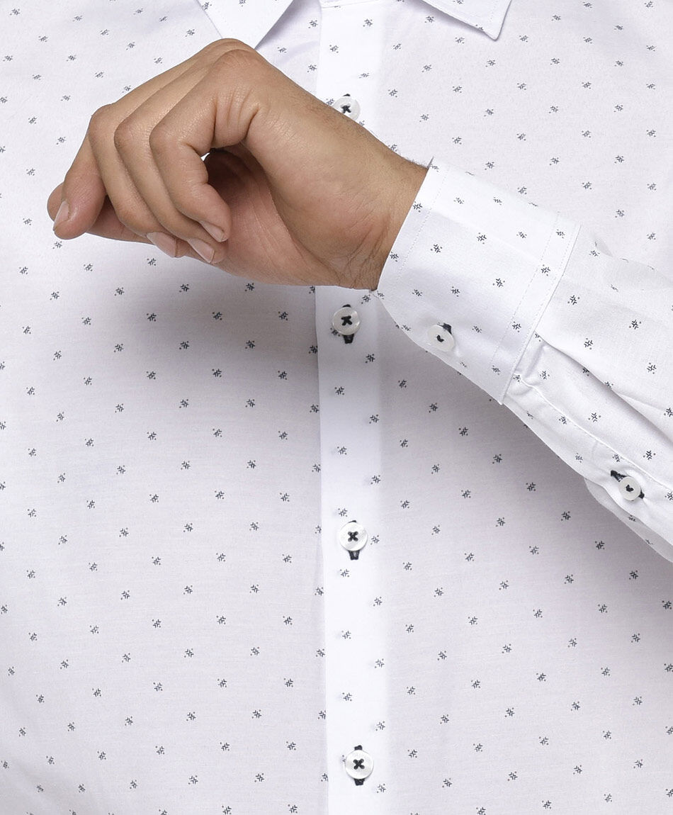Camisa hombre mini print