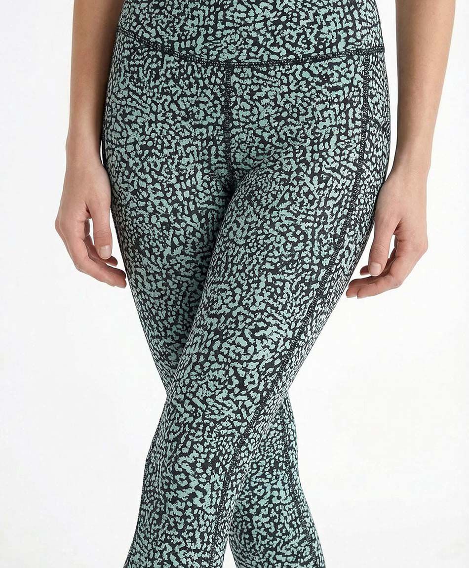 Calza deportiva mujer animal print green