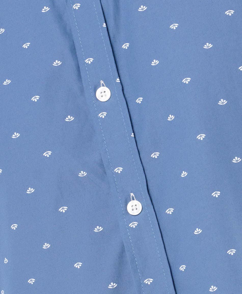 Camisa hombre celeste print