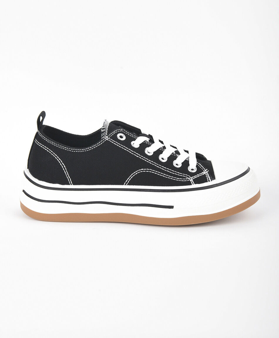 Zapatilla mujer lona baja