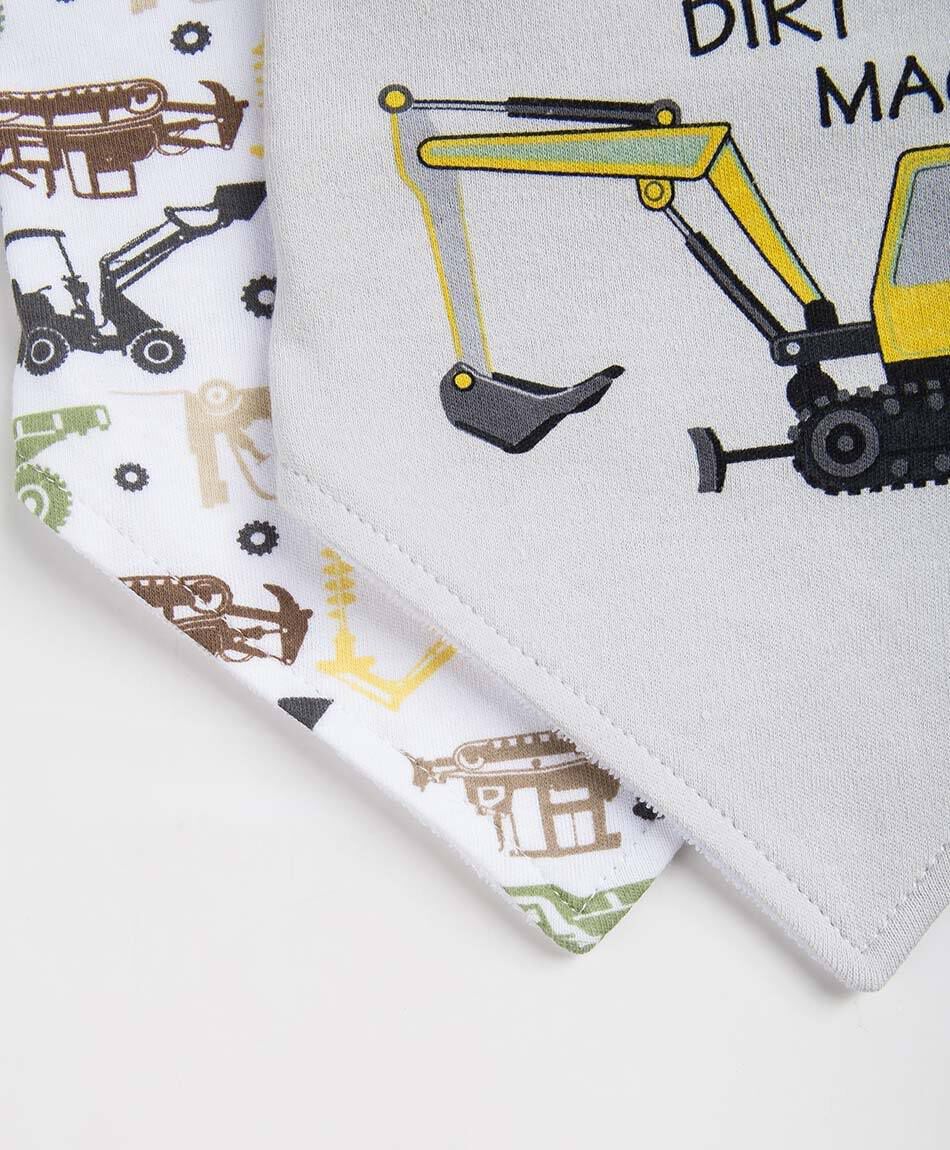 Pack 2 baberos beb&eacute;s maquinas