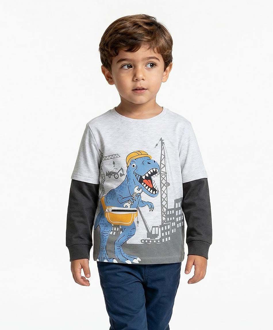 Remera beb&eacute; dino city