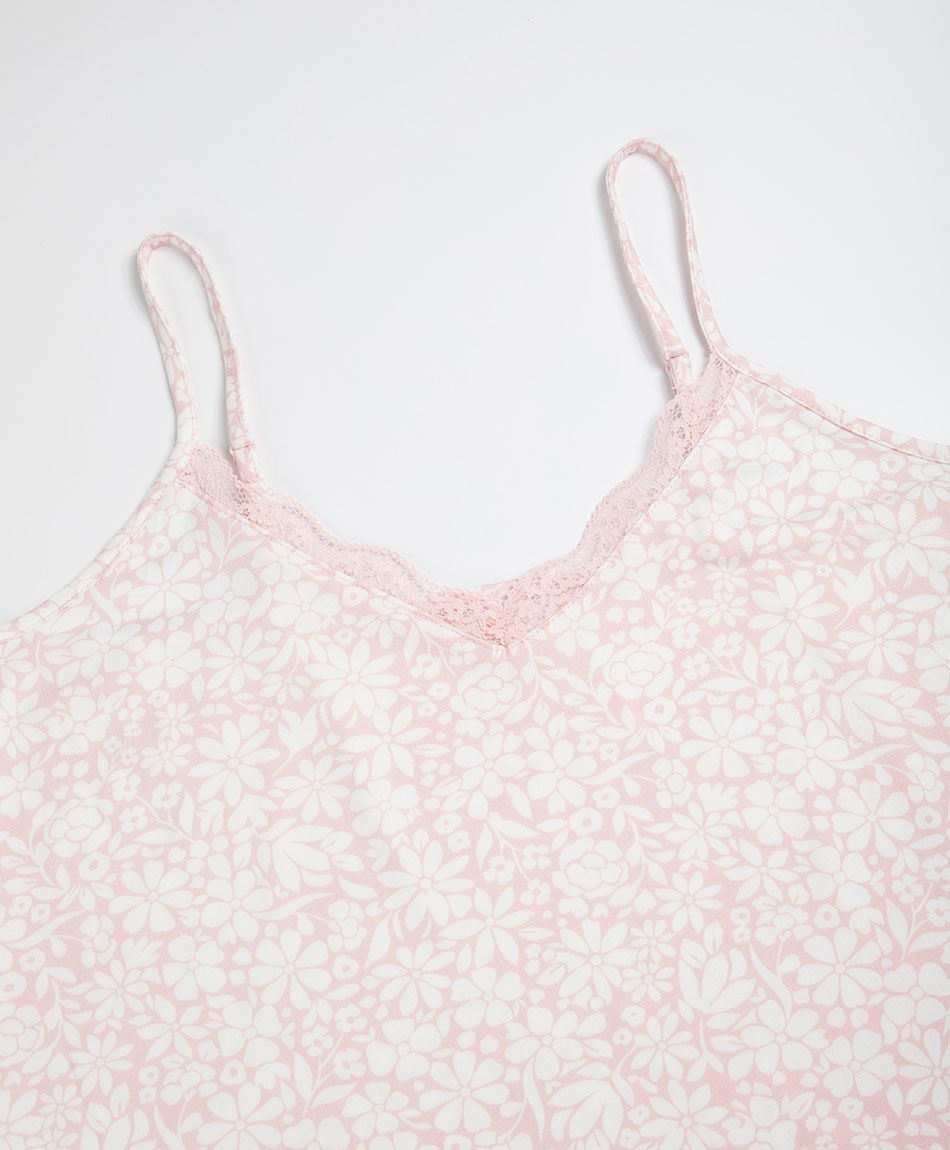 Baby doll mujer floreado botones rosado
